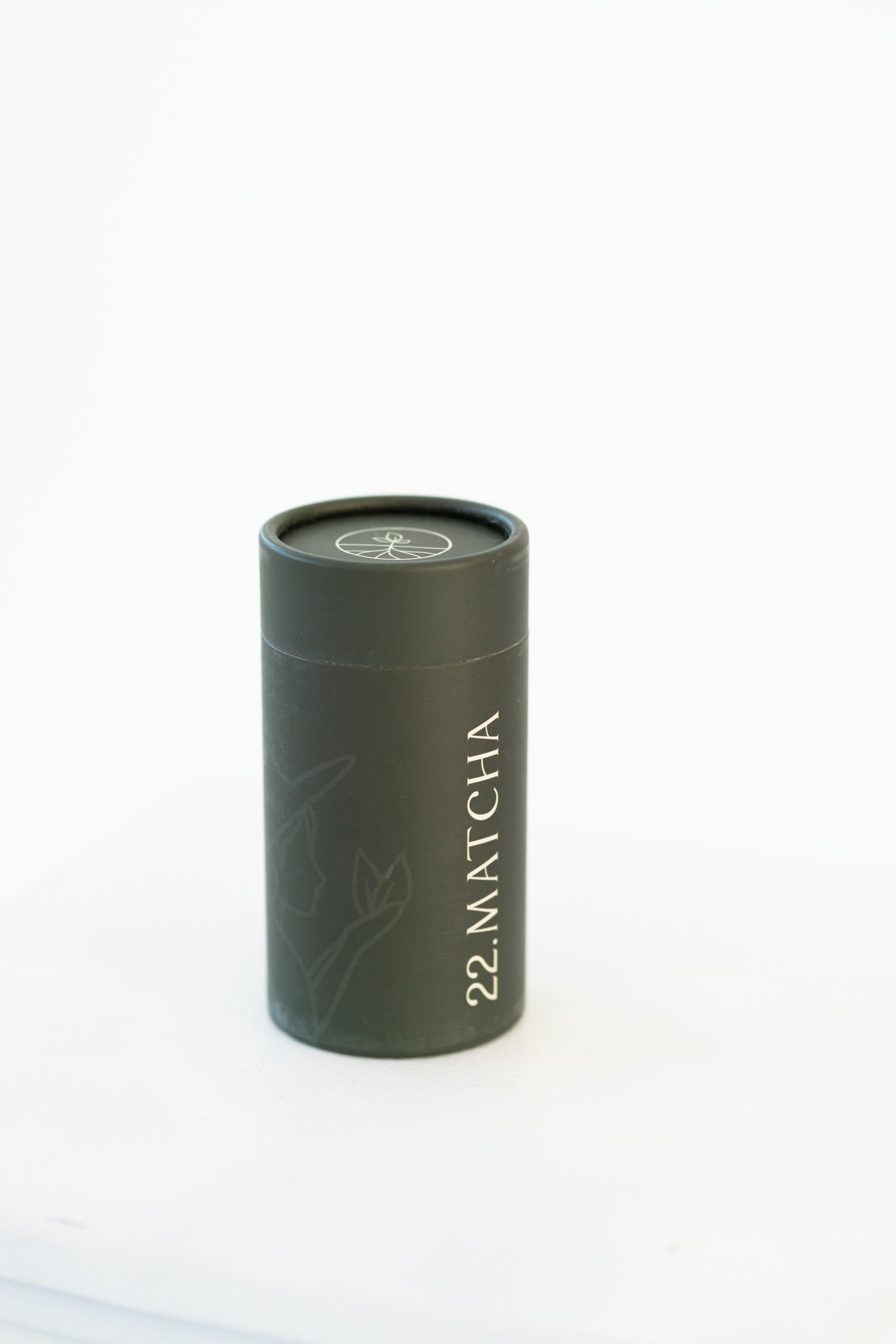 Matcha klopper en lepel