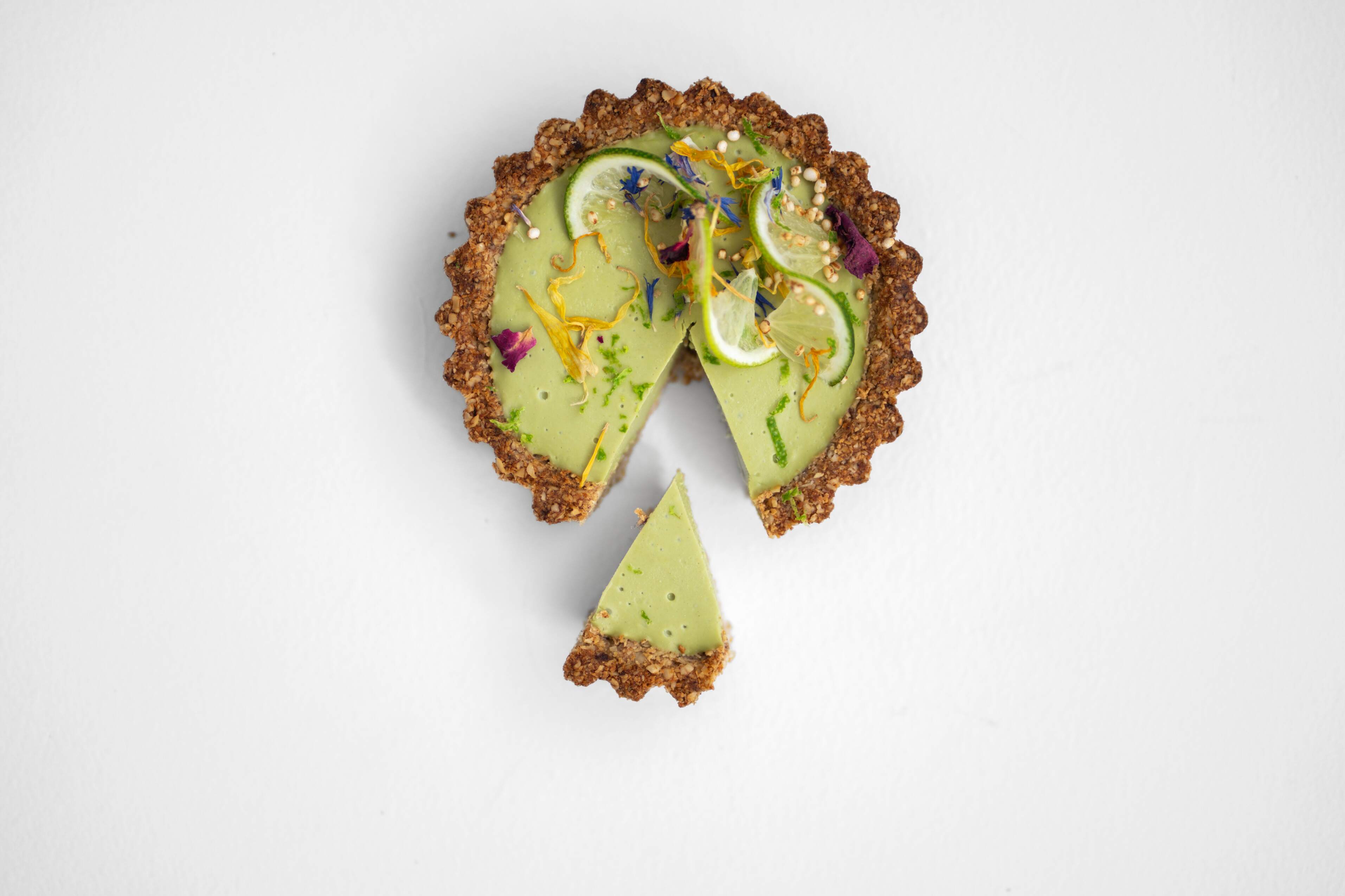 matcha limoentaart