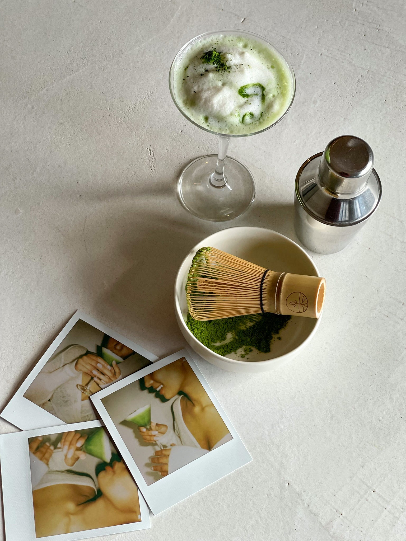 Matcha latte maken
